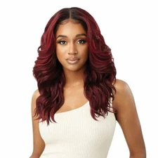 OUTRE SYNTHETIC MELTED HAIRLINE HD LACE FRONT WIG - DIONE