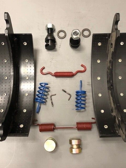 Kit Frein à Tambour Pour Remorque - 2 Garnitures + Ressorts, Réf. 40-322-01/02