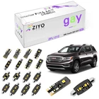 19 Bulbs Deluxe Xenon White Interior LED Light Kit For GMC Acadia 2007-2017 Lamp