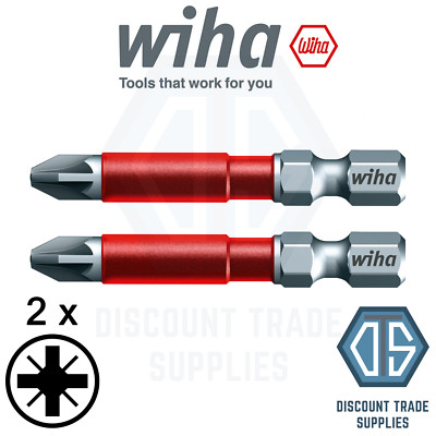 2 x Wiha 82230 MAXXTOR BIT PZ2 x 49mm