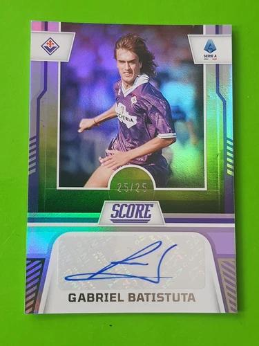 2023-24 Panini Score Serie A Firme SS-GBA Gabriel Batistuta Firenze /25