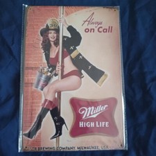 8" X 12" Metal Sign Man Cave Garage Bar Oil Gas Beverage Wall Art Pinup 2