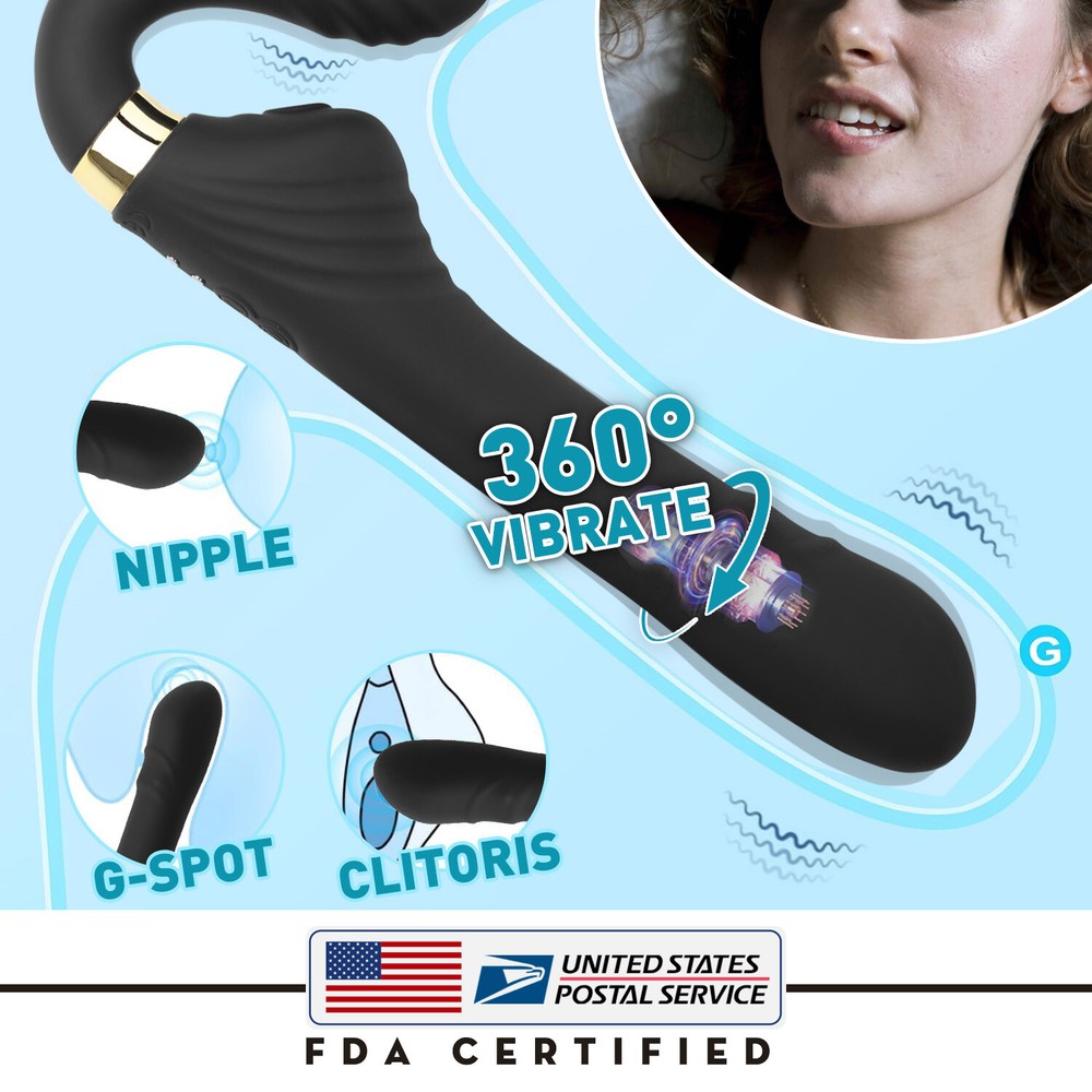 Rotating Thrusting Rabbit Vibrator for G-Spot and Clit Stimulation