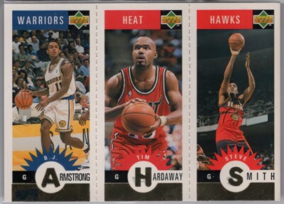 1996-97 UD Collector's Choice Mini Cards BJ Armstrong Tim Hardaway Steve Smith 