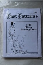 Past Patterns 503 1920s Slip-On Evening Dress Sewing Pattern Sz 8 -20 NOS