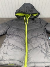 Member's Mark Boys Cozy Puffer Jacket Hooded WarmSize 6 Gray Bright Grey New