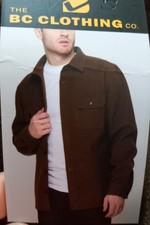 Bc Clothing Men Oversized Shirt Jacket Shacket