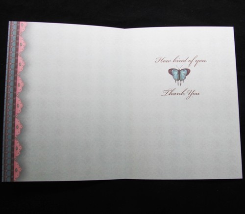 Leanin Tree Thank You Greeting Card Butterflies Multi Color R69 Butterfly - Picture 2 of 2