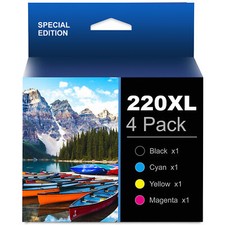 4x 220XL 220 Multi-pack ink for Epson Workforce WF2760 WF2650 Expression XP-320