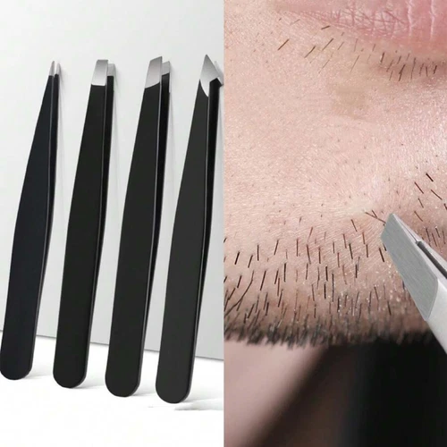 6Pcs Professional Tweezers Multi-Purpose Eyebrow Tweezers & Ingrown Facial Hair - Picture 13 of 23