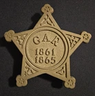 Civil War GAR Star Grave Marker Aluminum Cast Veteran Union Army Reproduction