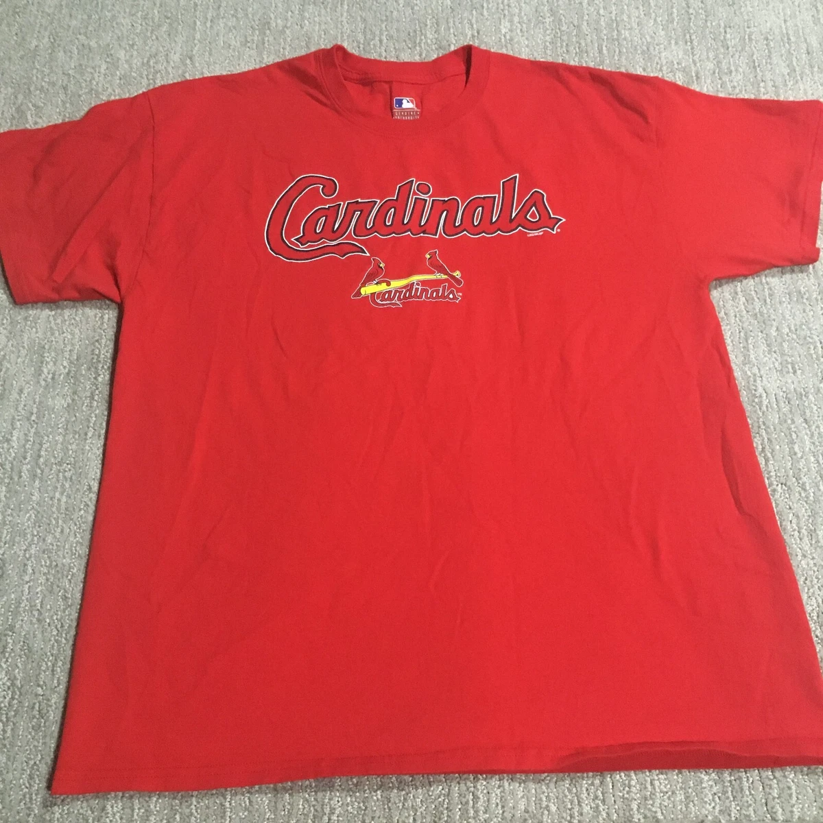 St. Louis Cardinals T Shirt Men's XL Red SLT Baseball MLB Genuine  Merchandise