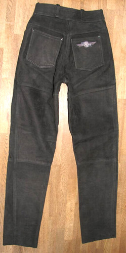 Pantalon En Cuir Biker Femme