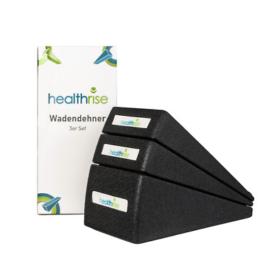 Health Rise Wadendehner 3er Set | 3 kombinierbare Keile zum Dehnen der Waden