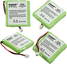 4x HQRP Phone Batteries for GP0748, GP0827, GP0845, BT Verve 410, 450