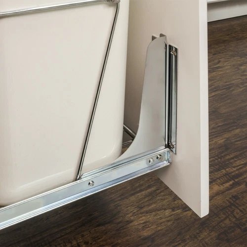 Chrome Door Mount Kit For CAN-EBM Series Kitchen Cabinet Trash Can Pullout - Picture 1 of 3