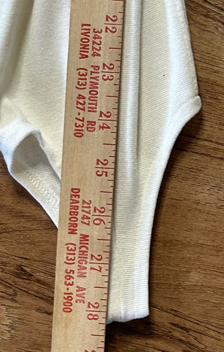 Vtg The Avenue 80s Pull On Stirrup Pants Women's 18/20 White Cotton Tapered Leg - Picture 10 of 11