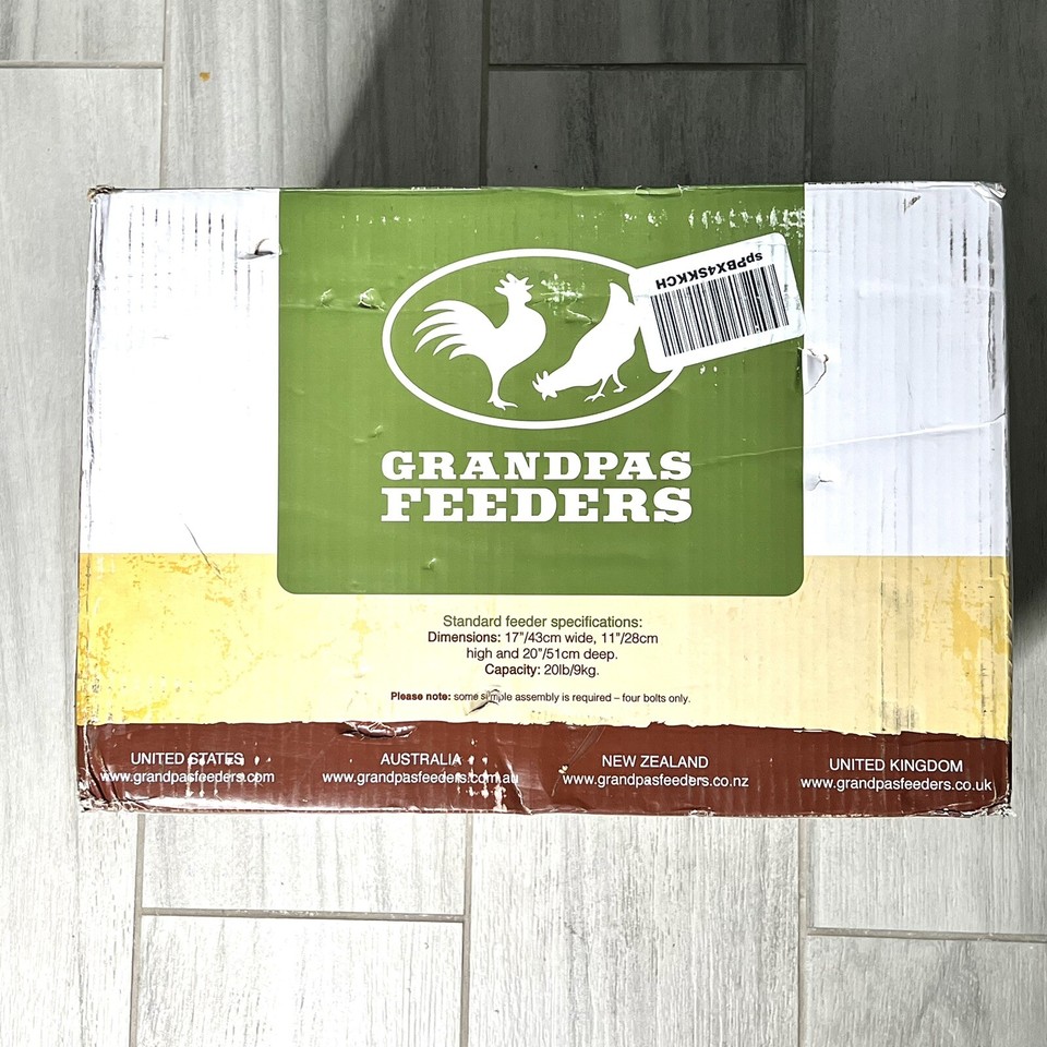 Grandpa's Feeders Automatic Chicken Feeder Sturdy Galvanized Steel