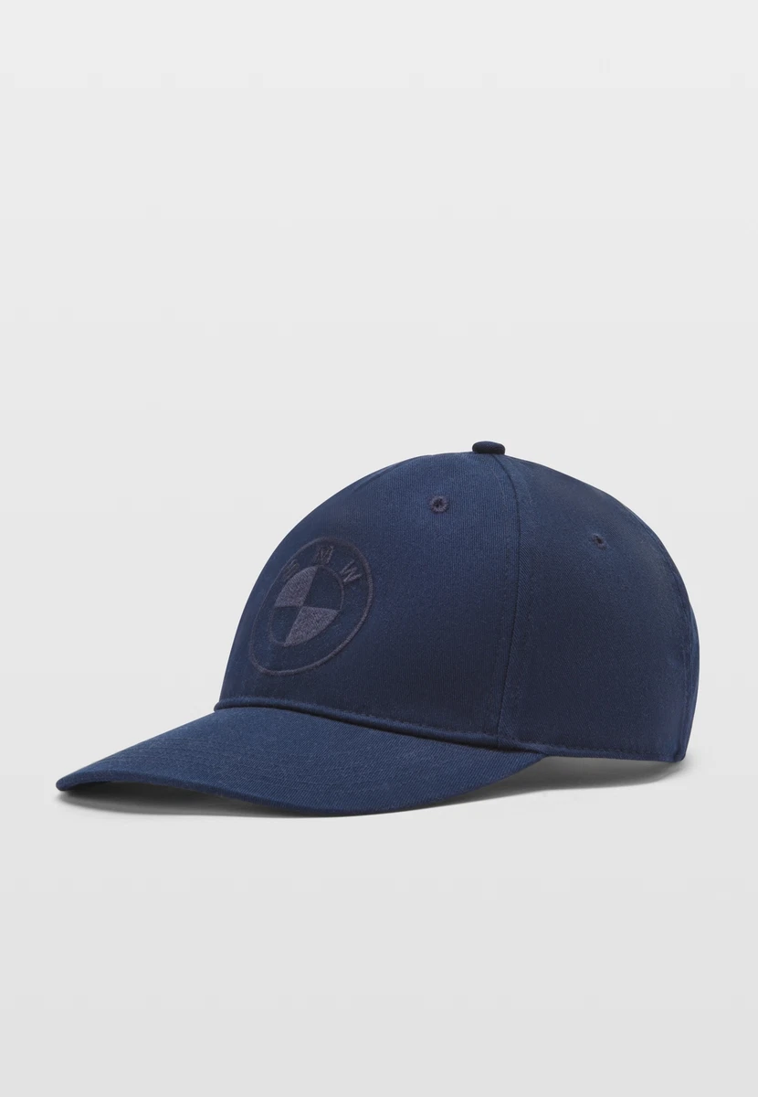 BMW Genuine Baseball Cap Hat Logo Tonal Dark Blue Adjustable 