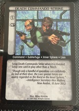 Battletech Card Death Commando Strike - Rare - Ungraded Limited - CCG