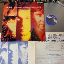 RUSH Through The Camera Eye JAPAN Laser Disc LD SM058-0068 w/ INSERT 1984 issue