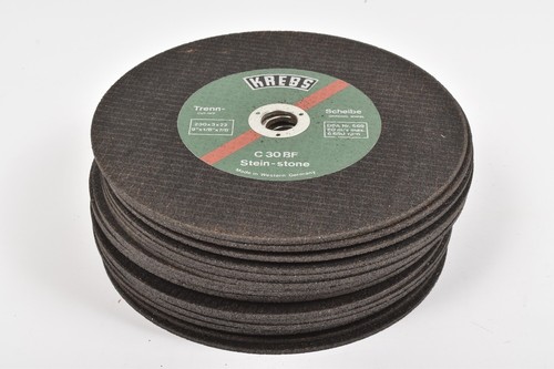 25x Krebs Cutting Disc C 30 BF - Stone - 230x3x22 - Mint Condition