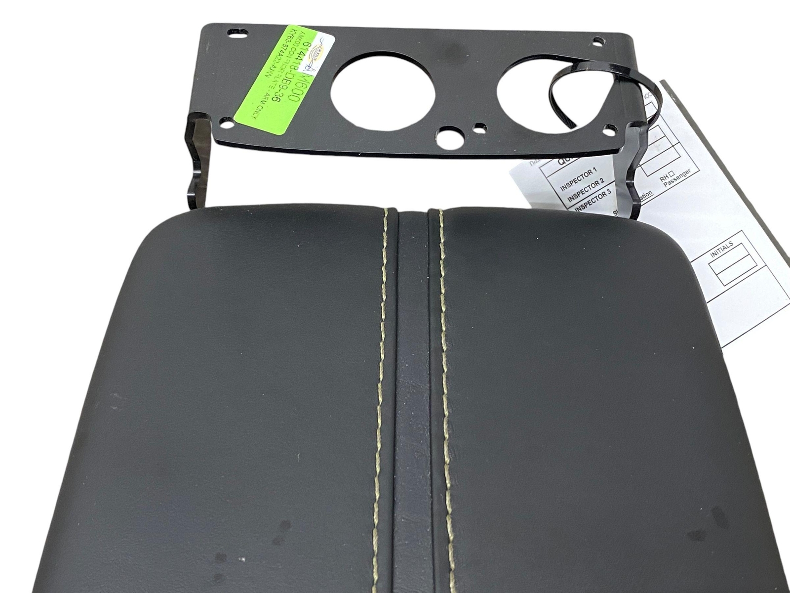 2019-2023 ASTON MARTIN VANTAGE CENTER CONSOLE LID ARMREST OBSIDIAN BLACK LEATHER