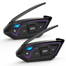 MS8 Mesh 3.0 Motorcycle Helmet Intercom 8 People 5S Automatic Reconnection 2pc