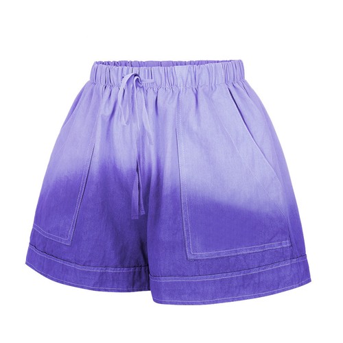 Ladies Loose Elastic Shorts Comfy Waist Pocketed Womens Drawstring Casual Pants - Picture 69 of 96