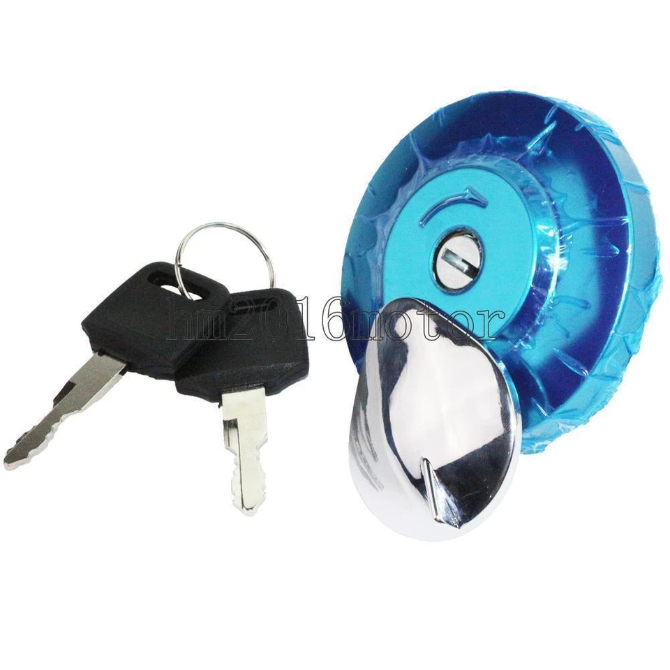 Juego de llaves de bloqueo de tapa de tanque de combustible para Honda VTX1300C VTX1300R VTX1300S 2004-2008 Foto 4 de 4