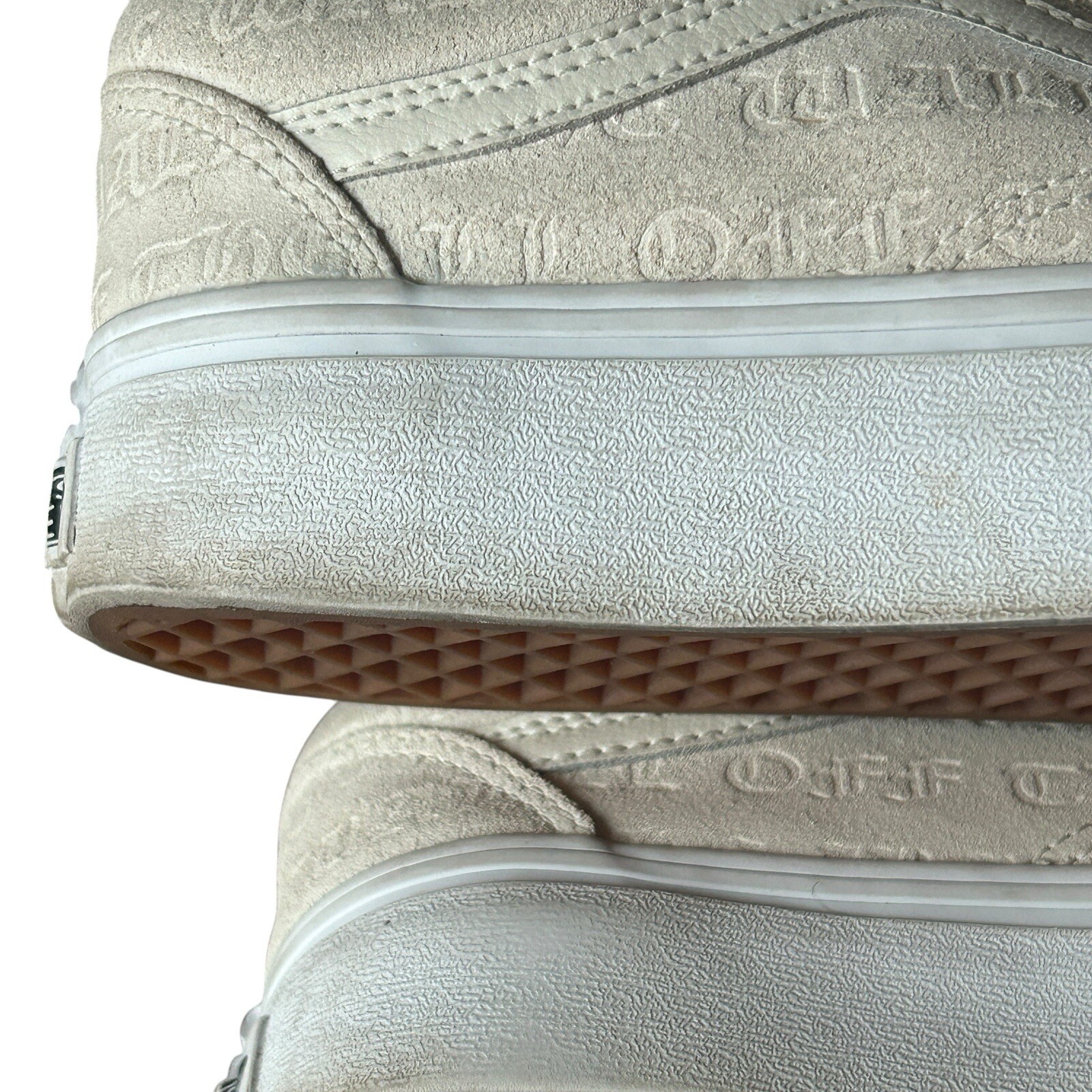 VANS Old Skool Deboss Women’s 8 Men’s 6.5 Platform Trainers Athletic White Cas