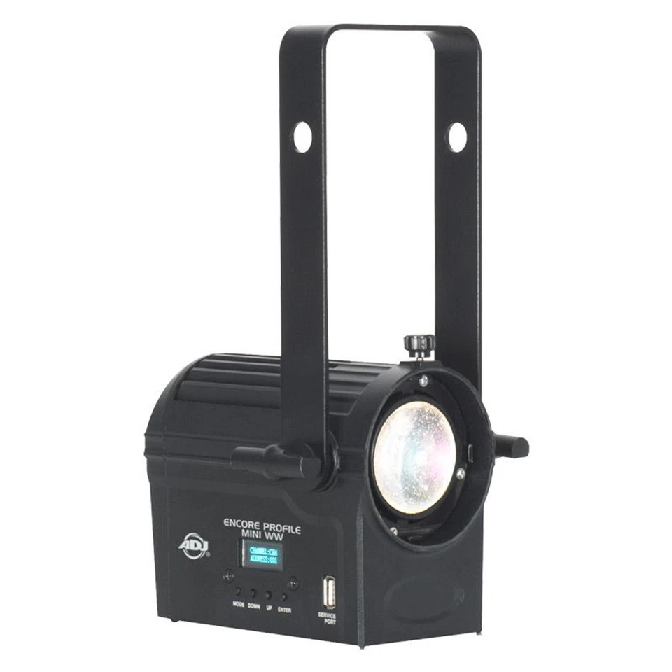 (2) American DJ Encore Profile Mini WW Warm White Ellipsoidal Spot Lights+Fogger - Image 2 of 4