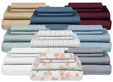 MyPillow 100% Cotton Percale Bed Sheets 270 Thread Count