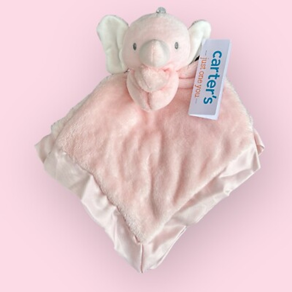 Carters Just One You Plush Pink ELEPHANT Polka Dot Lovey Baby Target #68345