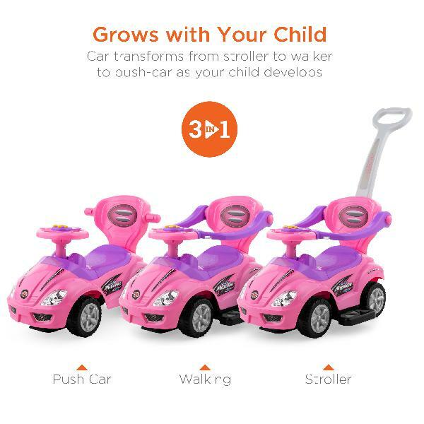 pink car stroller