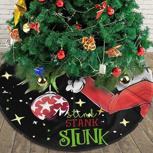 Christmas Decorations Grinch Stink Stank Stunk 36" Tree Skirt Xmas