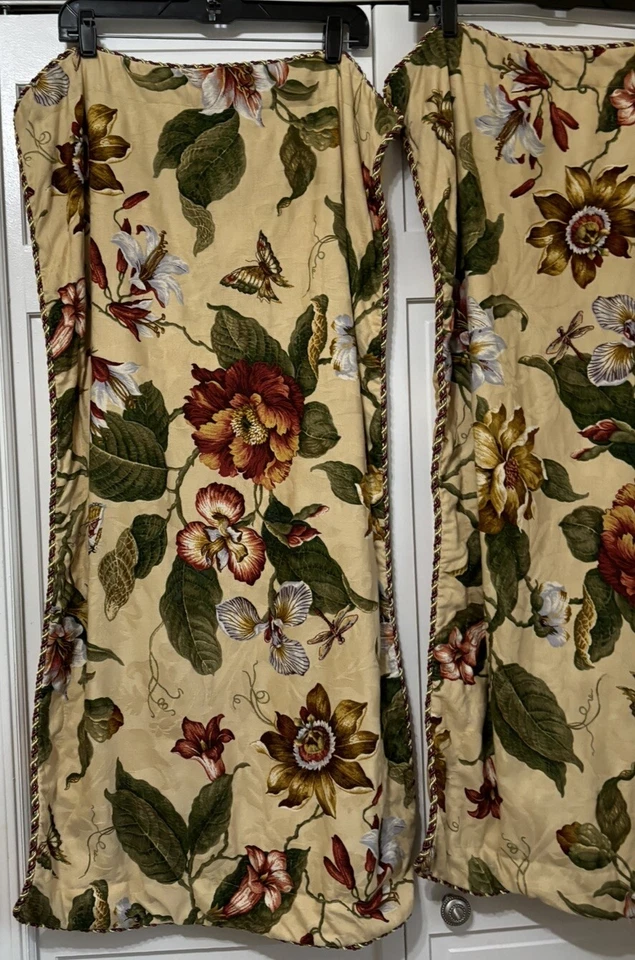 2 fundas de almohada Waverly King resortes de laurel brocado floral mariposa Foto 2 de 4