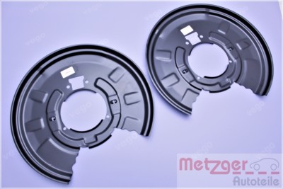 ABDECKBLECH ANKERBLECH SPRITZBLECH HINTEN BMW 3er E46 X3 E83 2x ORIGINAL METZGER