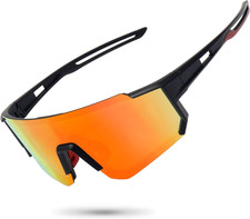 Polarized Sports Sunglasses for Men Women,Driving Fishing Cycling Mountain Bike