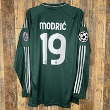 Real Madrid 2012-13 Third Men's XL Football Long Sleeve Jersey Modric #19