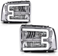 LED Headlight Assembly Compatible with 2005-2007 Ford F250 F350 F450 F550 Super
