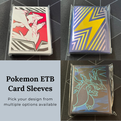 Pokemon Elite Trainer Box (ETB) Card Sleeves - Pick Your Style