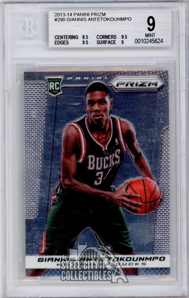Giannis Antetokounmpo 2013-14 Panini Prizm Rookie Card #290 BGS 9