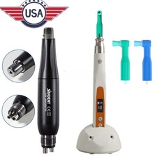 Dental Cordless Prophy Handpiece+Angle 360°Swivel/Hygiene Prophy Handpiece 4Hole