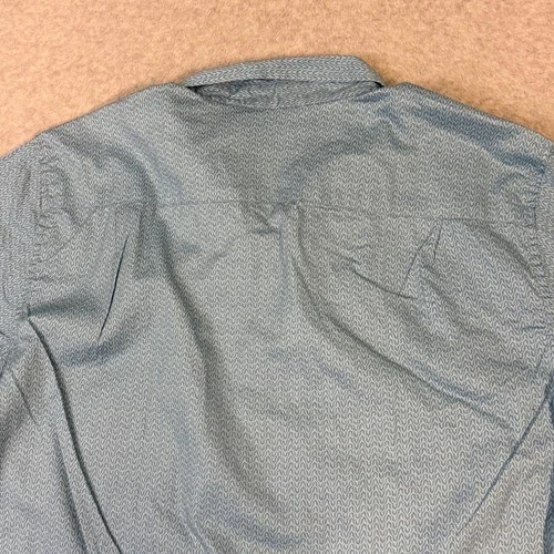 Hurley Men XL Blue Geometric Stretch Short Sleeve Button Down Shirt CQ3998 image 14