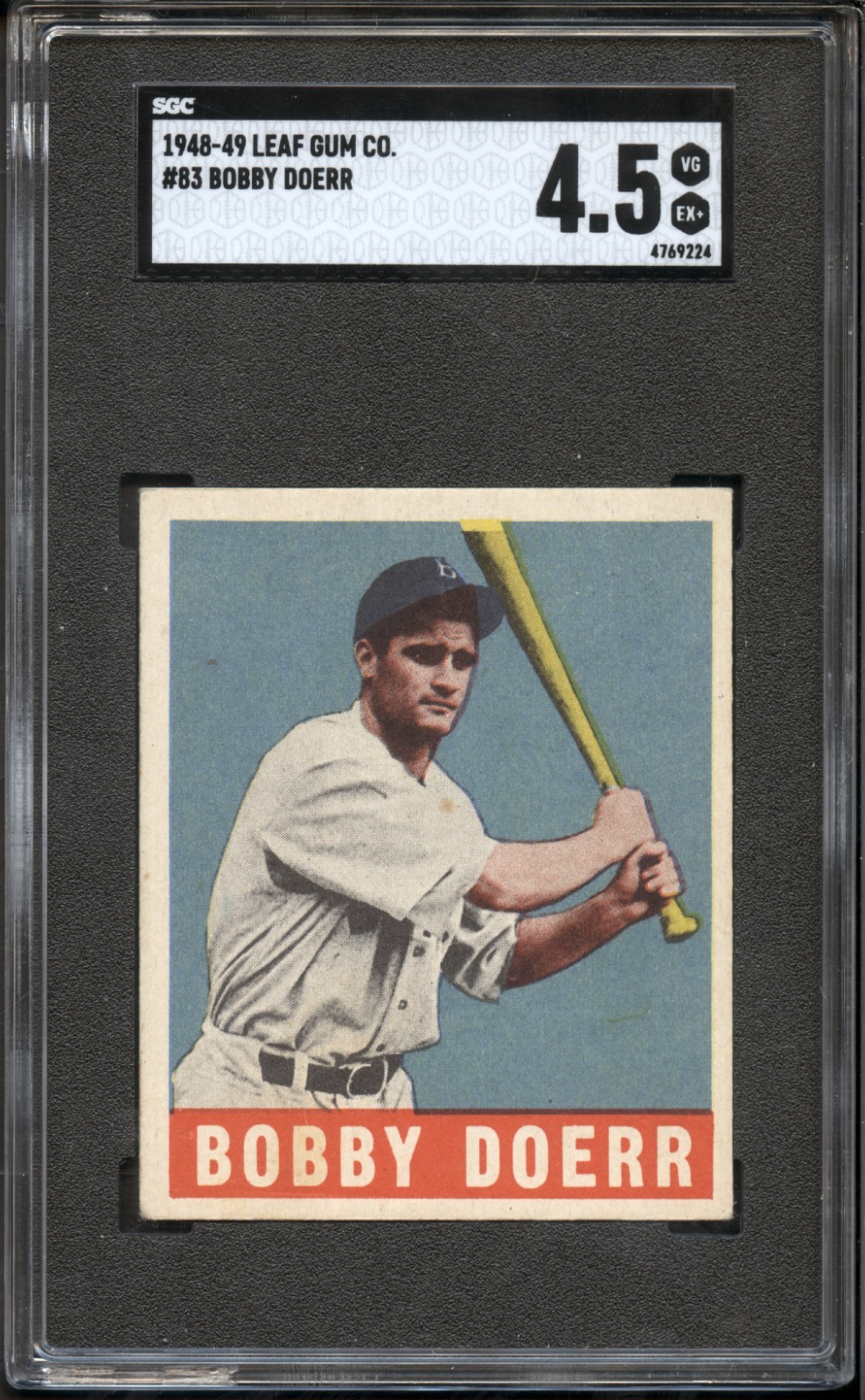 1948 Leaf #83 Bobby Doerr SGC 4.5
