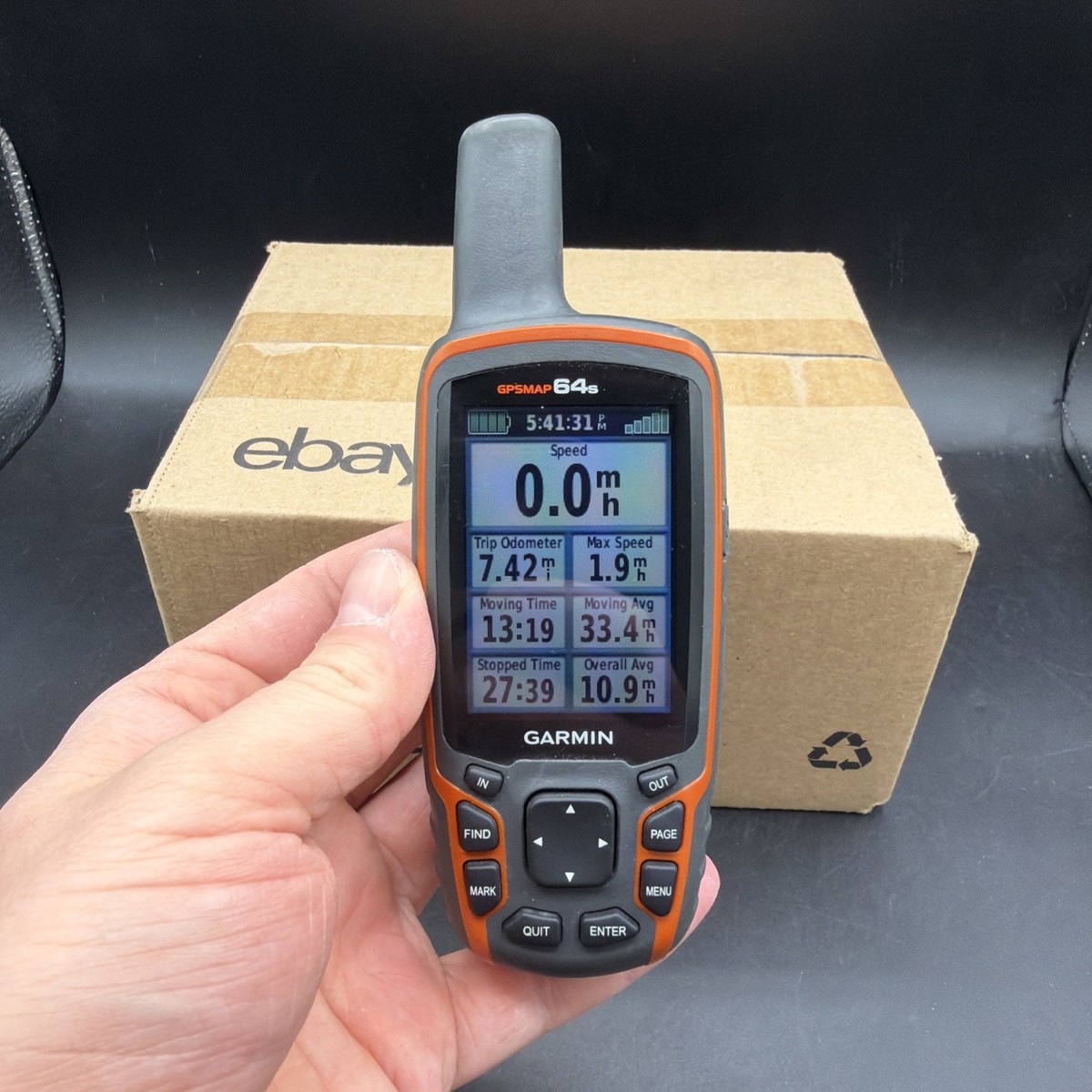 Garmin GPSMAP 64s Handheld GPS Map Camping Hiking Hunting Skiing