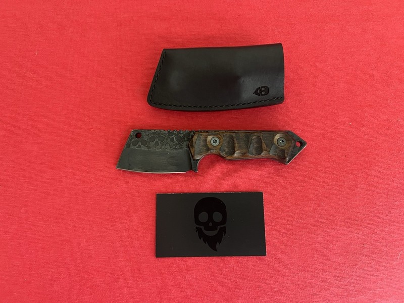 Beard Blades Custom Mini Cleaver EDC Tactical Utility Hiking Companion Knife