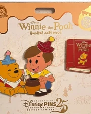 Winnie the Pooh and Christopher Robin Pin Set 12/12 Hundred Ac  December Presale