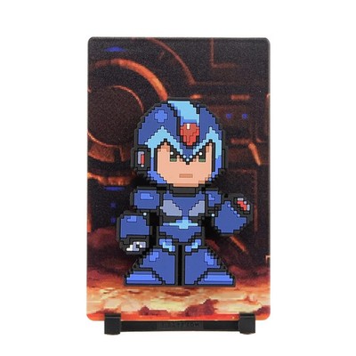 Official Licensed Mega Man X FiGGYZ Pop Magnet 3D Display Stand Pixel Art